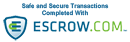 Safe and Secure Transactions completed with Escrow.com